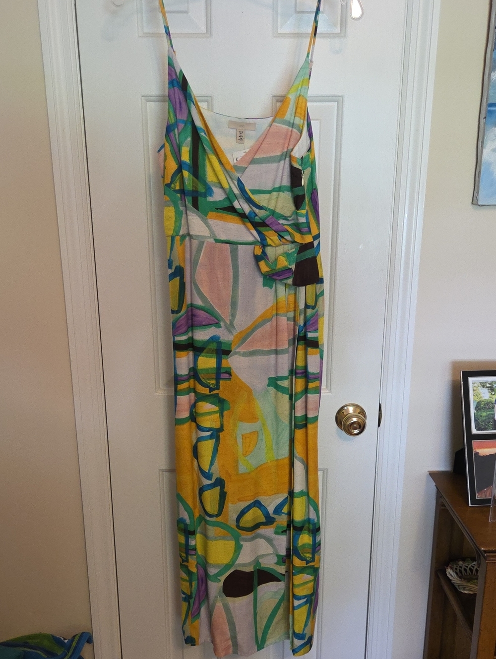 H&M EUROPE Multicolor Abstract Maxi Dress